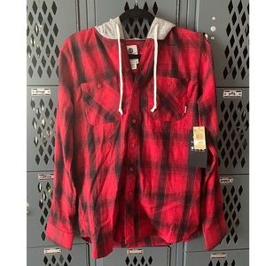 Element flannel jacket with hood